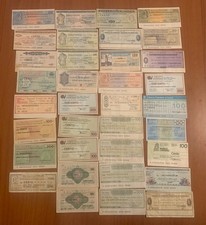 Lotto di 35 mini Assegni Di Varie Banche Anni ‘70