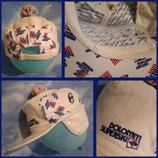 CAP CONTE of FLORENCE Dolomiti Superski vintage 80's  made in Italy TG.M  RARE 