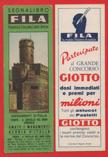 SEGNALIBRO FILA SERIE MONUMENTI D'ITALIA TRENTO CASTELLO CONSIGLIO  GIOTTO ROSSO