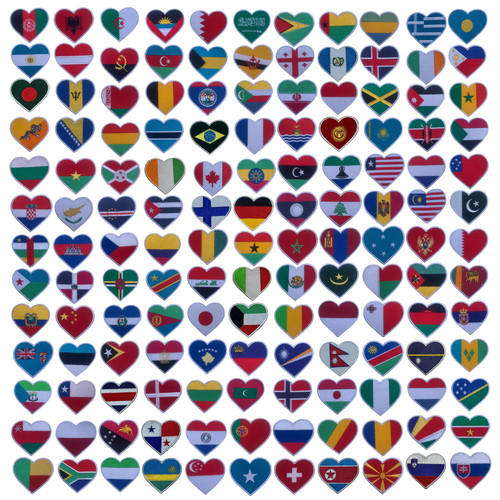 Bandiera cuore paese
