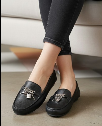 Scarpe pelle nera michael - in,