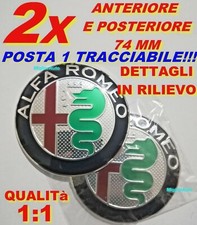2 Stemma ALFA ROMEO GIULIETTA MITO 147 156 159 Logo Fregio Anteriore Posteriore