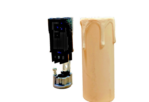 Portalampade candela avorio - portalampade, a