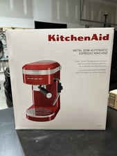 Nuova KitchenAid KES6503ER 1,4 L Macchina da espresso semiautomatica in metallo, Rosso Impero