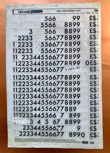 Letraset 265 futura - 265, medium