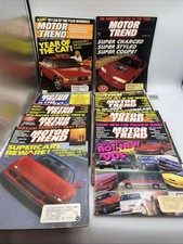 Lotto di 10 riviste Motor Trend 1989 vintage auto gennaio-ottobre