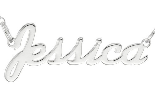 Collana targa nome jessica - collana,