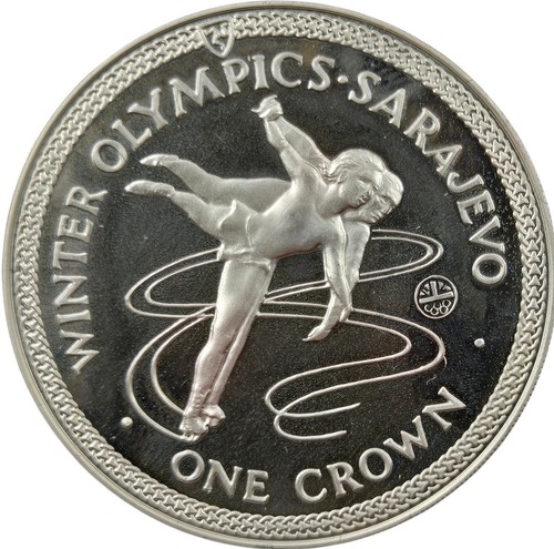 Isle man 1 crown 1984 - isle,