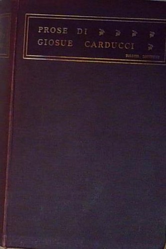 Prose giosue carducci - di,