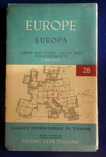 Vintage vecchia mappa - -,
