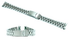Cinturino orologio president acciaio inox ansa curva 17mm tipo rolex watch strap