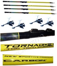  Kit 4 Canne 3Mt + 4 Mulinelli