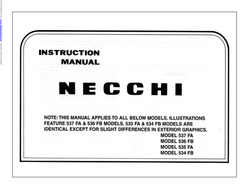 Manuale istruzioni macchina - , da