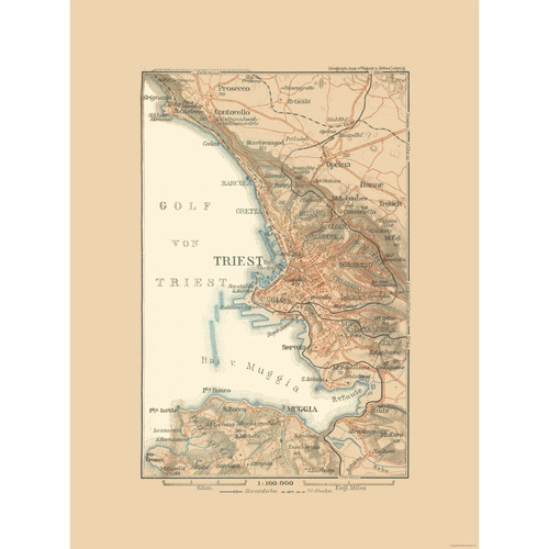 Mappa storica regione - mappa,