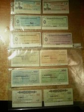 BLOCCO DI 12  ' MINI ASSEGNI '