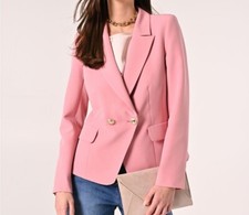 Giacca Rosa Antico in Tessuto Tecnico