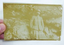 FOTO MILITARE WW1 SOLDATO DIVISA UNIFORME ELMETTO PRIMA GUERRA MONDIALE 