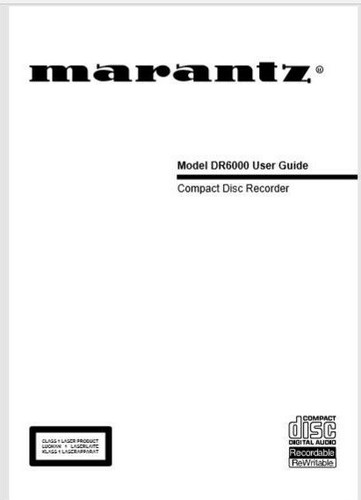 Marantz dr6000 lettore - lettore, cd