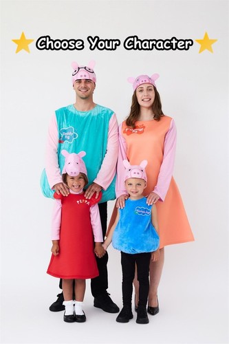Costumi famiglia peppa pig - famiglia,