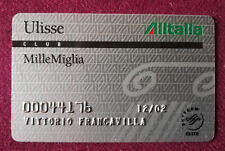 Tessera Scheda "Mille Miglia" Alitalia Serie "Club Ulisse" Elite 2002