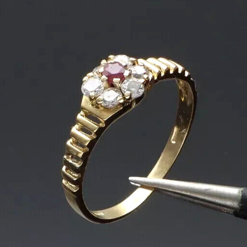 Elegante anello oro 18 - 🌸elegante,
