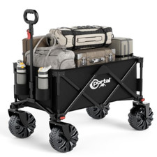 PORTAL Carrello da spiaggia per sabbia per tutti i terreni grandi ruote festival