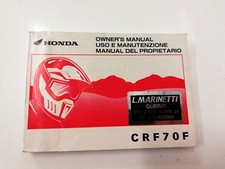 manual uso manutenzione use maintenance Multilingua HONDA CRF 70 F