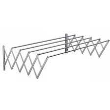 Stendibiancheria a Parete Estensibile Stendino Balcone Da Esterno o Bagno 80 cm