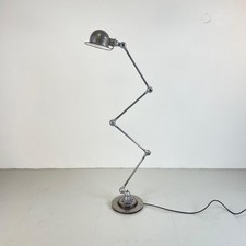 Vintage Industriale Stripped E Lucidato Jielde Pavimento Standard 4 Arm Lampada