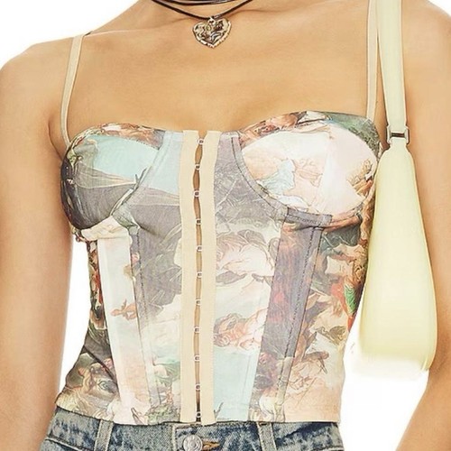Corsetto rete bustier top
