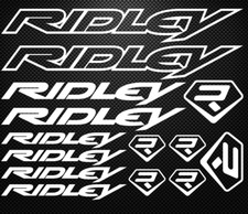 KIT 14 ADESIVI RIDLEY PRESPAZIATI VINILE PER RESTOMOD STICKERS BIKE BDC MTB