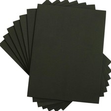 5 FOGLI di GOMMA EVA NERO