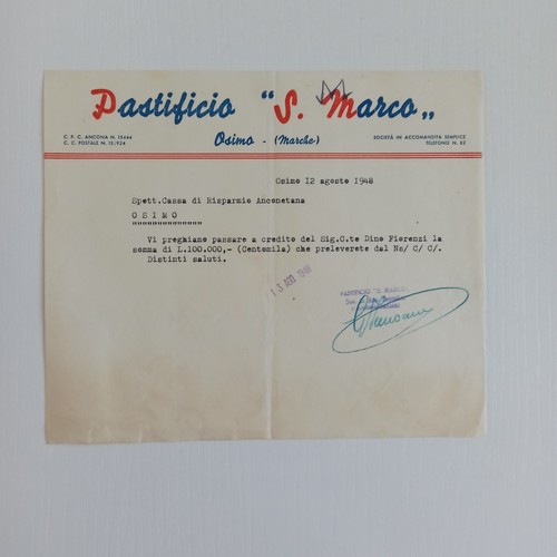 1948 pastificio marco osimo - 1948,