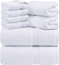 Utopia Towels Set Di Asciugamani Da 8 pezzi 2 Asciugamani Da Bagno 2 Asciugamani