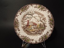 PIATTO PORCELLANA VINTAGE THE BROOK MYOTT STAFFORDSHIRE ENGLAND TENNYSON