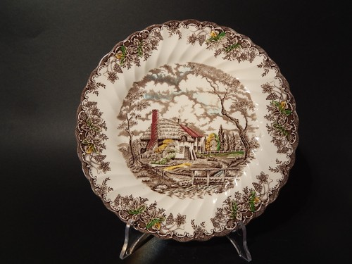 Piatto porcellana vintage - piatto, the