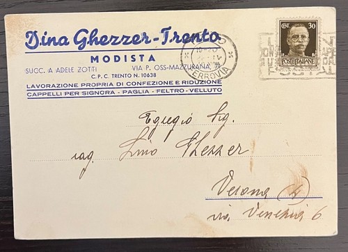 Vecchia cartolina postale dina - vecchia,