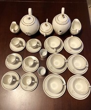 127)  SERVIZIO COMPLETO DA 6 PERSONE CAFFE - THE IN PORCELLANA DI BAVARIA