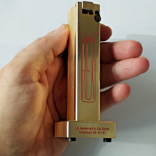 Accendino PENGUIN CYGNUS da Tavolo Benzina Pubblicità - Lighter Mechero Briquet