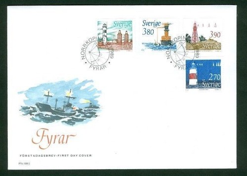 Svezia fdc 1989 cachet - fdc,