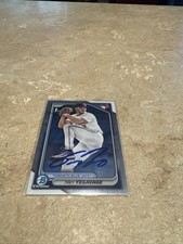 Trey Yesavage firmato 1° Bowman Chrome Toronto Bluejays World Series