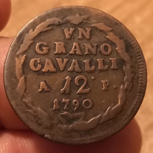 Moneta grano cavalli 1790 - 12,