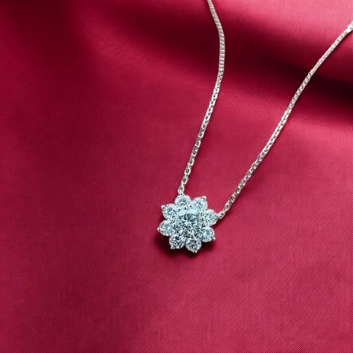 Collana con diamanti - , tondi