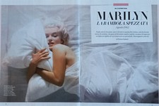 Italian Clipping Ritaglio 2022 MARILYN MONROE la bambola spezzata 5 PAGINE.