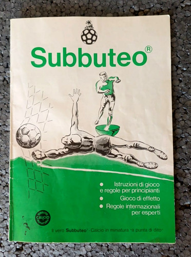 Subbuteo istruzioni gioco - di,