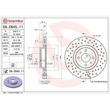 1x Disco Freno Brembo Prime