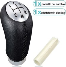 Pomello Cambio in Pelle per Renault Clio 3, Megan 2, Twingo, Modus, Dacia