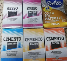Cemento Bianco Rapido Refrattario Gesso Colla in polvere 1kg muratura