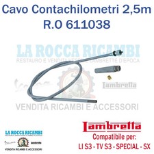 Cavo Trasmissione Contachilometri Lambretta LI - TV Serie 3 - SPECIAL - SX