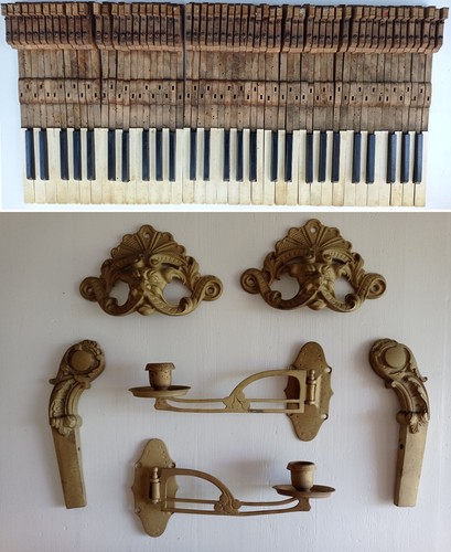 Stock tasti pianoforte antico - stock,